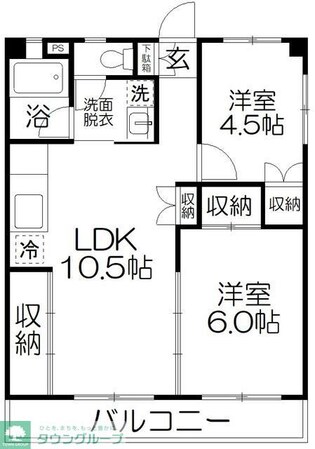渋谷コート2号館の物件間取画像
